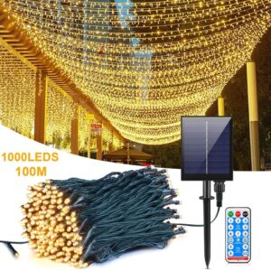 Rollo LED solar de 50m cable negro (cod: 860)